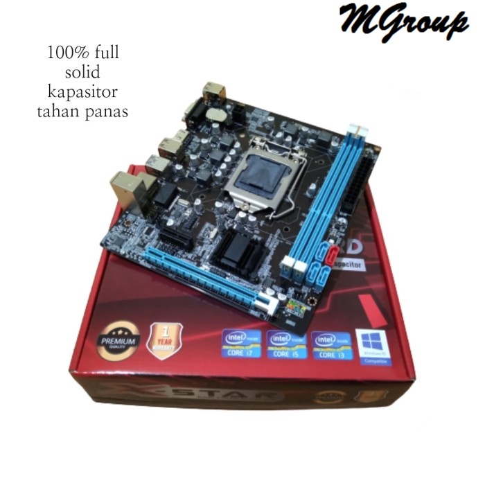 MOTHERBOARD B75  LGA 1155 support H61 USB 3.0 SSD Nvme X-Star
