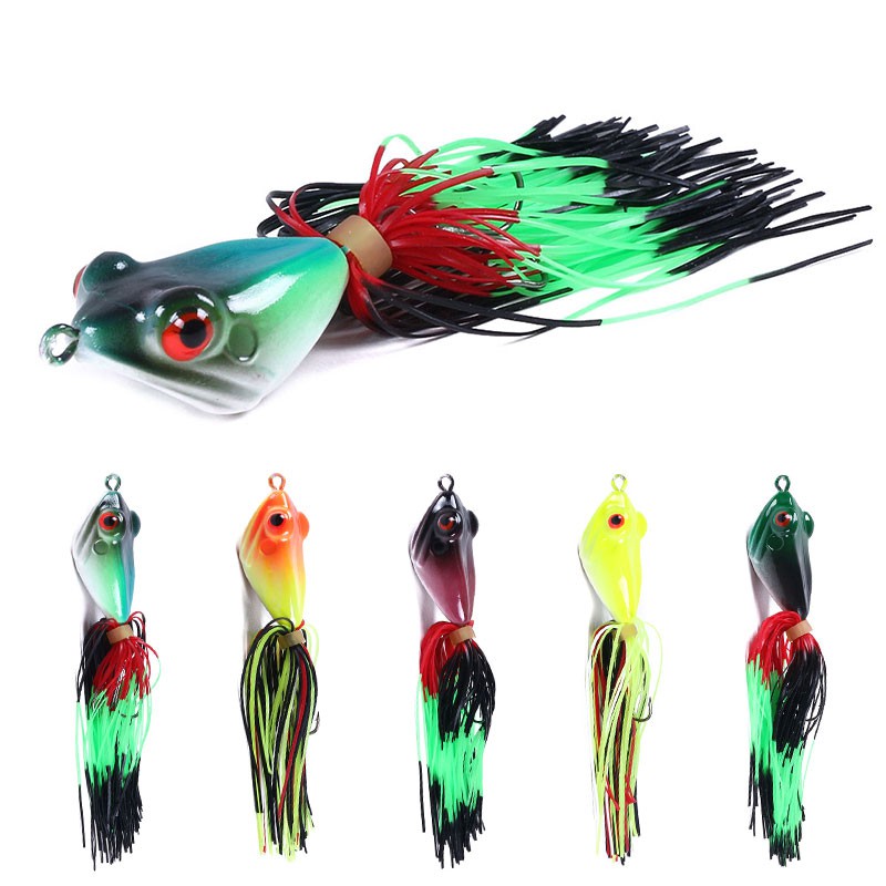 HENGJIA 1Pcs New Frog Umpan Pancing Swimbait Ikan Bass Fishing Lure Kail Bait Wobbler Outdoor Tackle