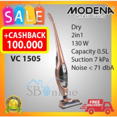 Penyedot Debu Vacuum Cleaner Modena VC 1505 Garansi Resmi