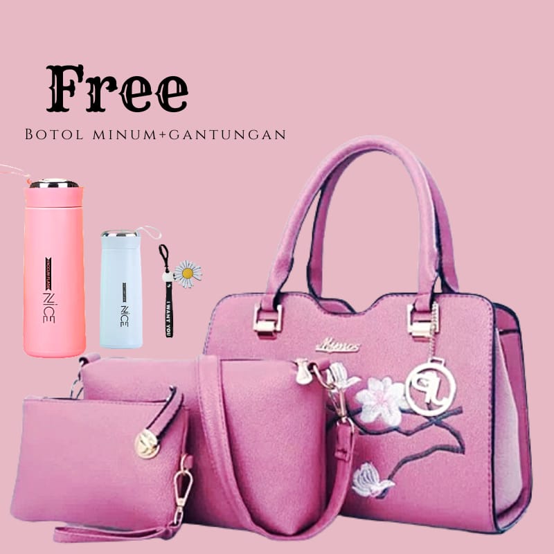 TASMURAH30_Slingbag kahiyang 3in1 Kekinian Top Fashion/slempang termurah bunga brodir