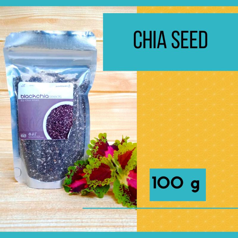 

Chia Seed 100 gram Original Black Chia Seed Organic Super Food