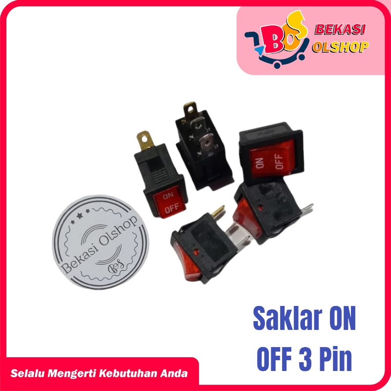 Switch Saklar On Off / Saklar Switch  On Off 3 Pin Mini Kecil