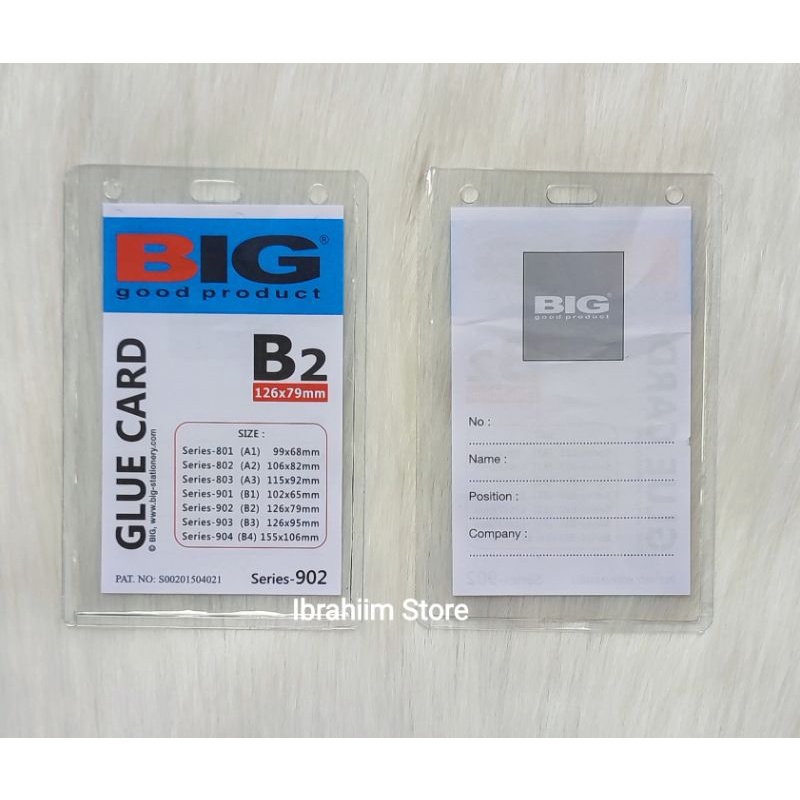 NAME BADGE A2 / NAME BADGE B2 / GLUE CARD MURAH / NAME BADGE MURAH MIKA UNTUK KALUNG UJIAN MIKA / MIKA NAMA UJIAN