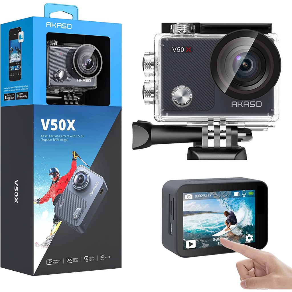 Akaso V50 X Action Cam 4K 30 FPS Waterproof With Remote-3