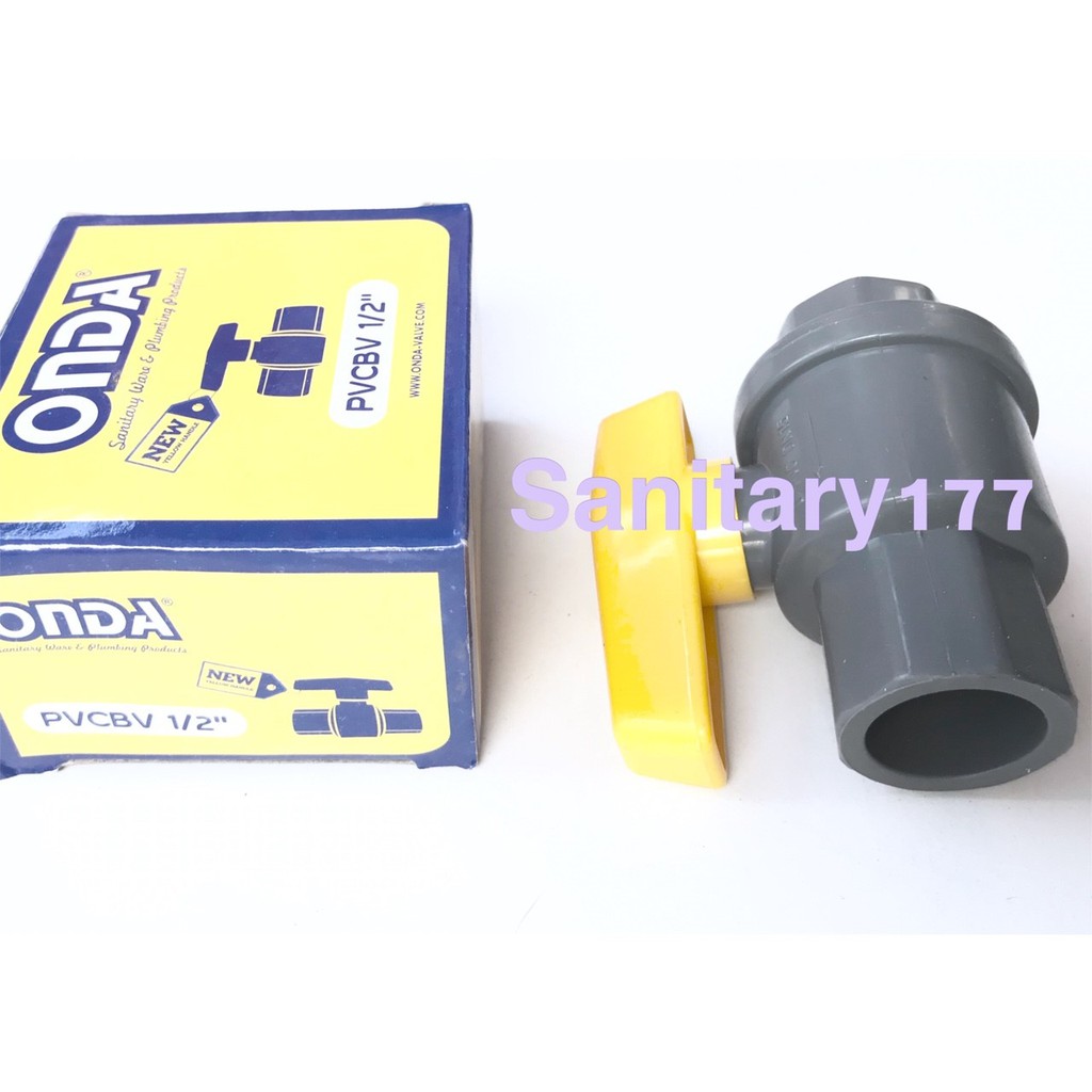 Ball valve pvc Onda 1/2 inch - ballvalve stop kran onda fitting sambungan kran air sanitary177 angle valve  F13