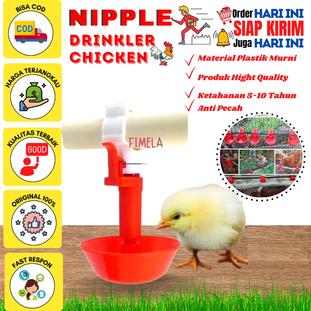 Nipple/Nepel Neple Ayam A9 + Mangkok Bulat