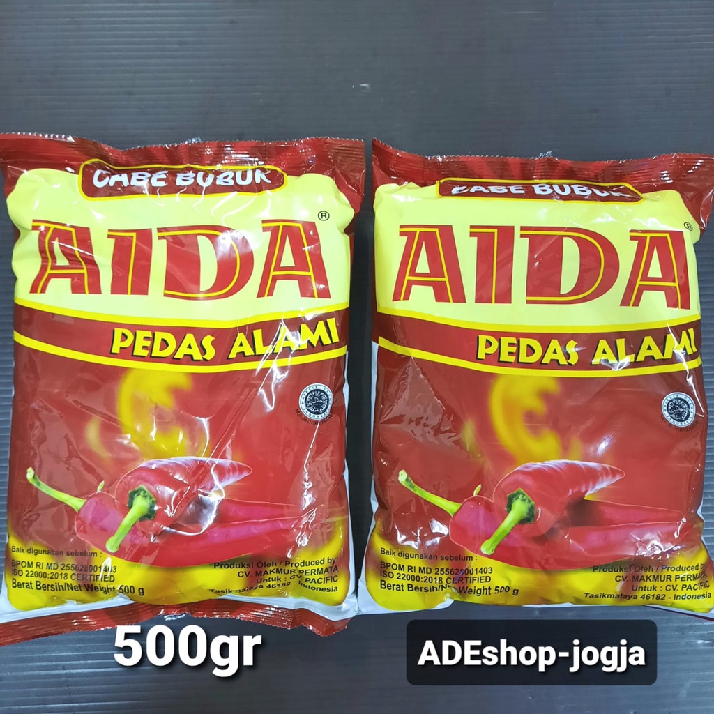 

cabe giling bubuk aida 500 gr pedas alami tabur