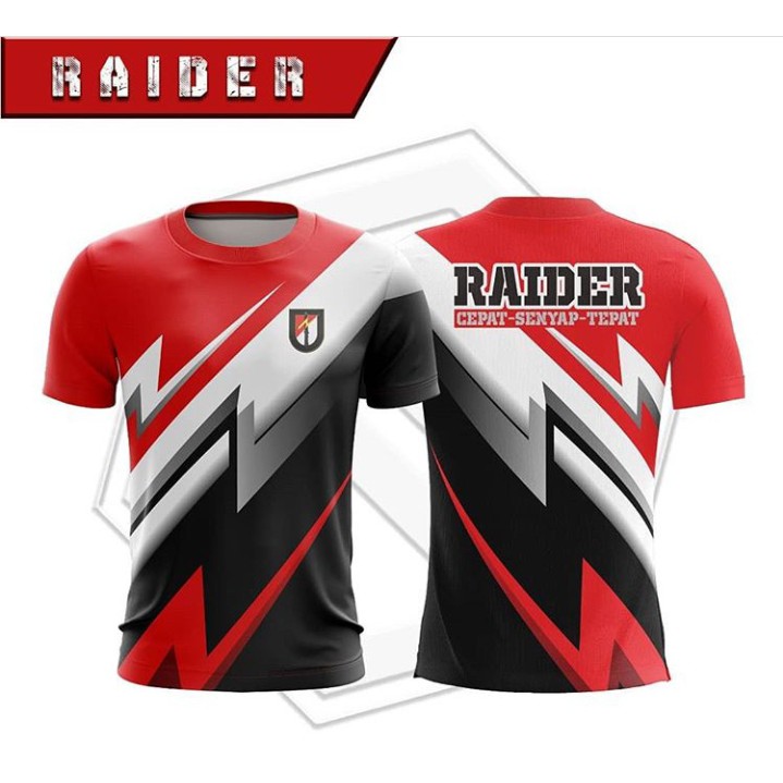 KAOS PRIA RAIDER MERAH / KAOS JERSY PRIA RAIDER MERAH / KAOS JERSY PRIA TNI AD / KAOS TNI AD / KAOS 