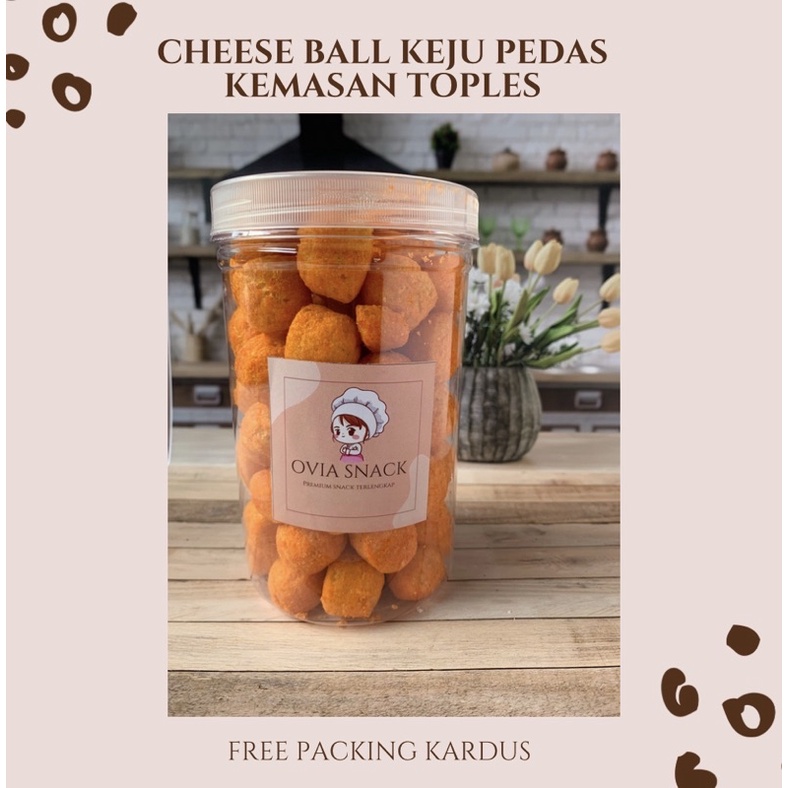

CHEESE BALL KEJU PEDAS KEMASAN TOPLES / KEMASAN 250gr / CEMILAN KILOAN
