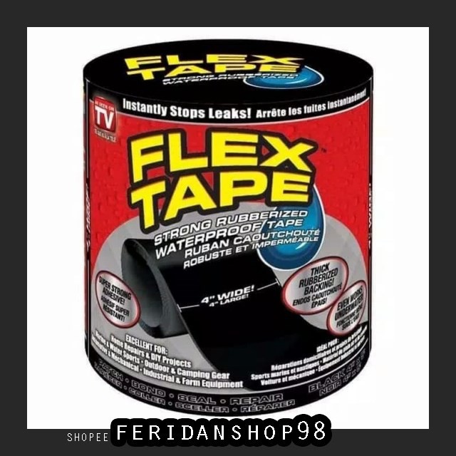 

FS172 SELOTIP & DOUBLE TAPE FLEX TAPE 4" ATK X 1 5 M ISOLASI AJAIB LEM LAKBAN WATERPROOF BY FERIDANS