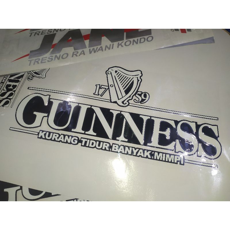 

cutting stiker logo GUINNESS