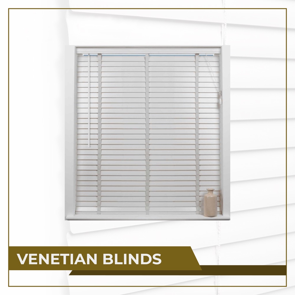 Jual BLIND Tirai Gulung / Krei Aluminium / Horizontal Blinds Sharp Point Shopee