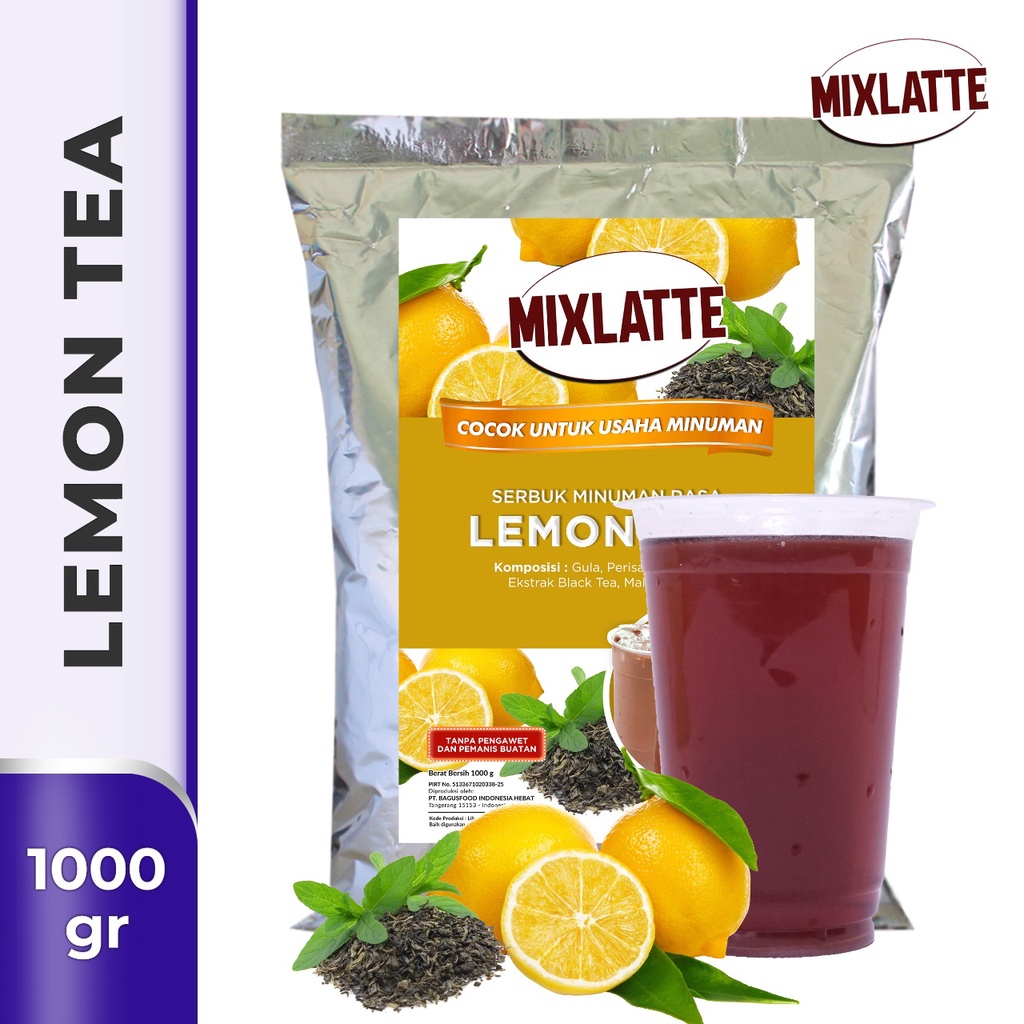 

Powder Drink Bubuk Minuman Rasa LEMON TEA MIXLATTE 1Kg