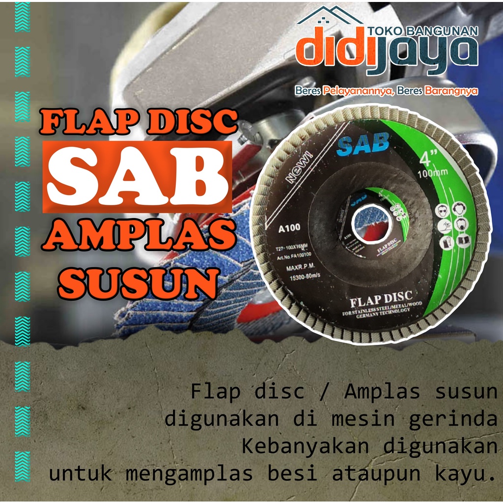 Flap Disc SAB Amplas Susun 4inch Grit 60