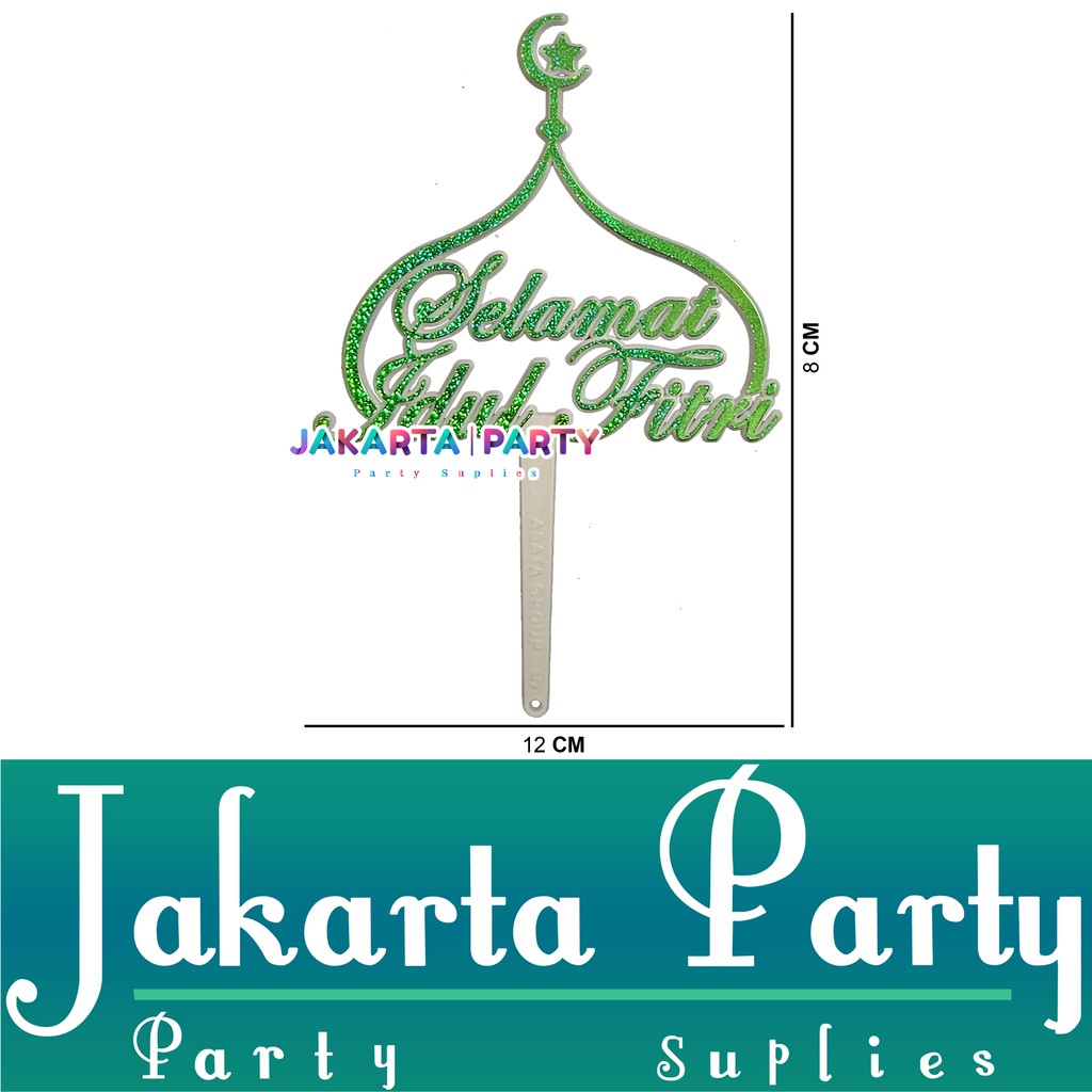 Cake Topper Idul Fitri #3 / Topper Cake / Hiasan Kue Lebaran