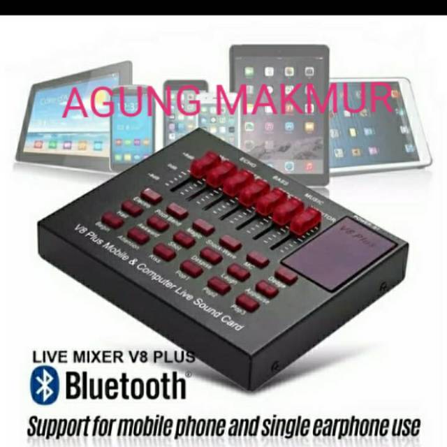 SOUNDCARD V8 PLUS BLUETOOTH