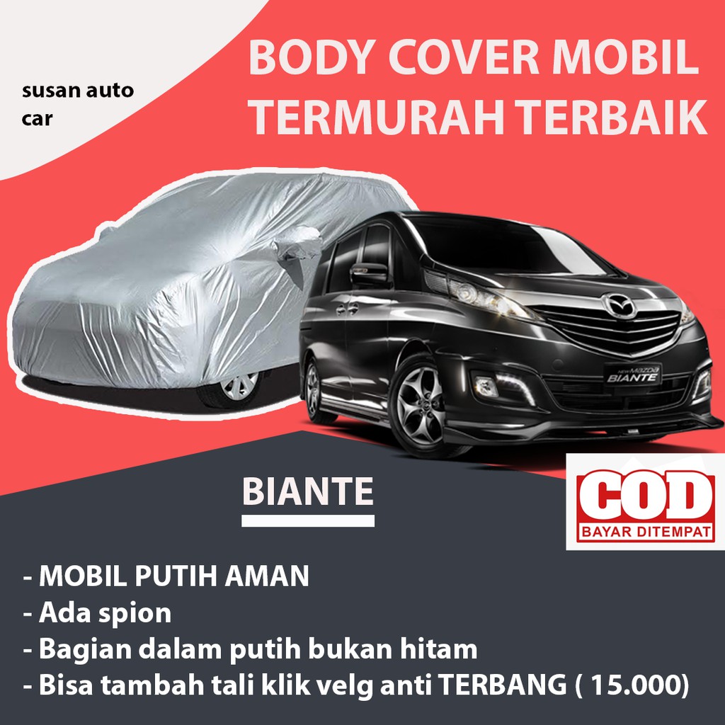 Body Cover Mobil BIANTE / Sarung Mobil Biante / Mantel Mobil Biante / Selimut Mobil Biante / Mantol