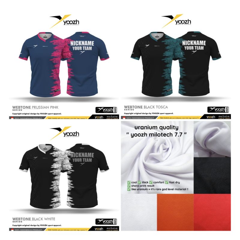 JERSEY YOOZH WEBTONE ORIGINAL FULL PRINTING CUSTOM SUBLIM