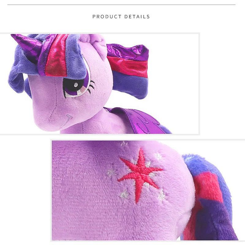 35cm Mainan My Little Pony Plush Toy Boneka Twilight Sparkle Pinkie Pie Stuffed Dolls Kid Girl Gift