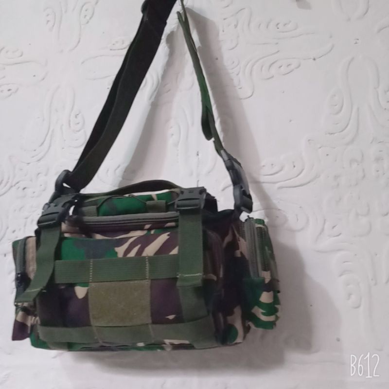 RPM TAS SELEMPANG HIJAU ARMY KOREA - TAS SAMPING ARMY - TAS TACTICAL HIJAU ARMY