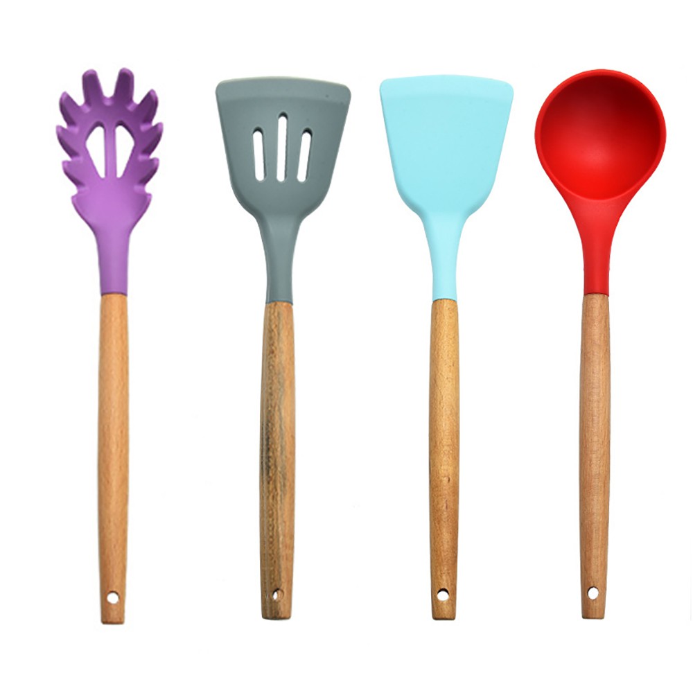 Silicone Spatula 11 Pcs Colourful / Spatula Silikon 11 Set Warna Warni