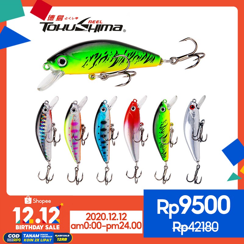 5.5cm / 6.7g Umpan Pancing Ikan Minnow Imitasi