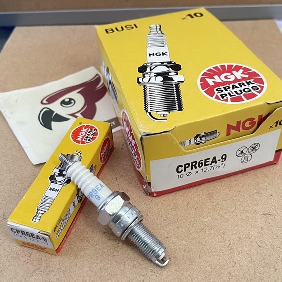 Busi NGK Spark Plug CPR6EA-9 - Busi Motor Yamaha NGK Busi motor Honda / busi beat / busi vario / busi scoopy / busi spacy / busi vixion / busi satria fu / shogun rr 125 / supra x 125 / cs1 / jup iter mx / genio / byson