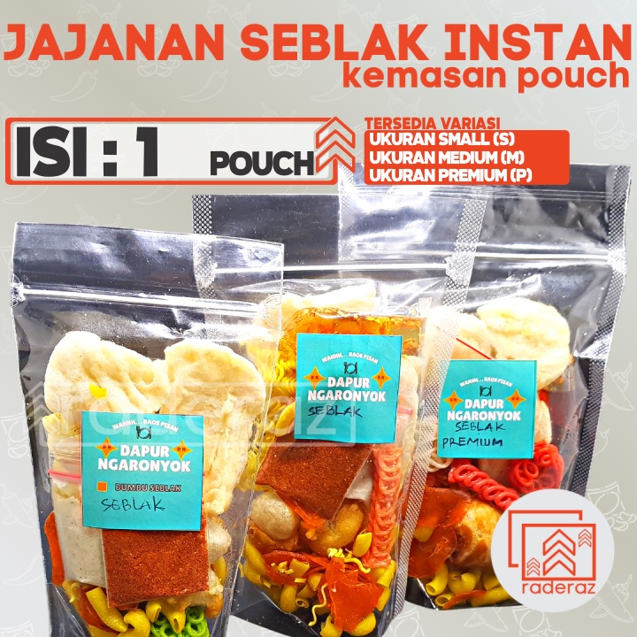 Jual Seblak Instan Kemasan Pouch Jajanan Pedas Murah Dan Nguenah Seuhah