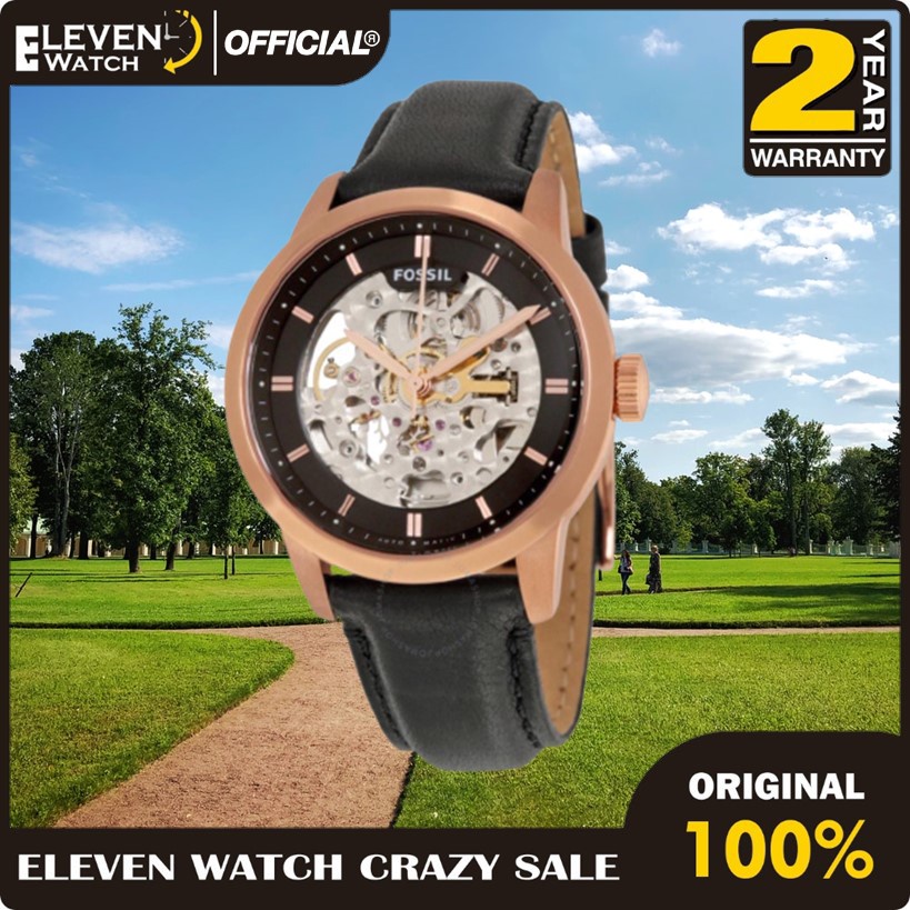 [Promo] Jam Tangan Wanita FS ME 3084 / ME3084 Townsman Automatic Black Leather  Garansi 2 Tahun [COD