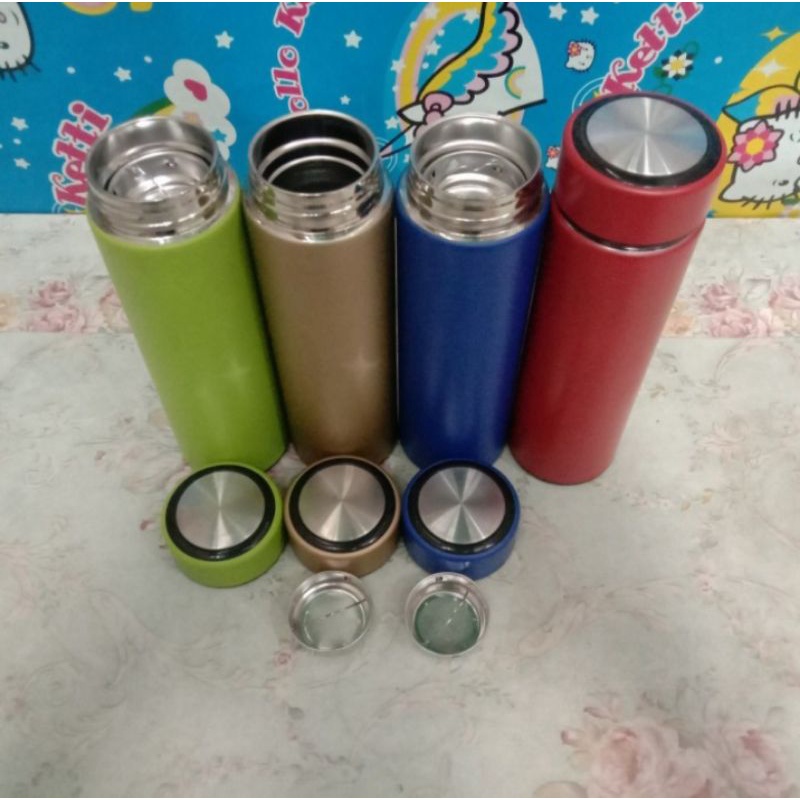 Vacuum flask stainless steel warna 500 ml + saringan kopi/teh