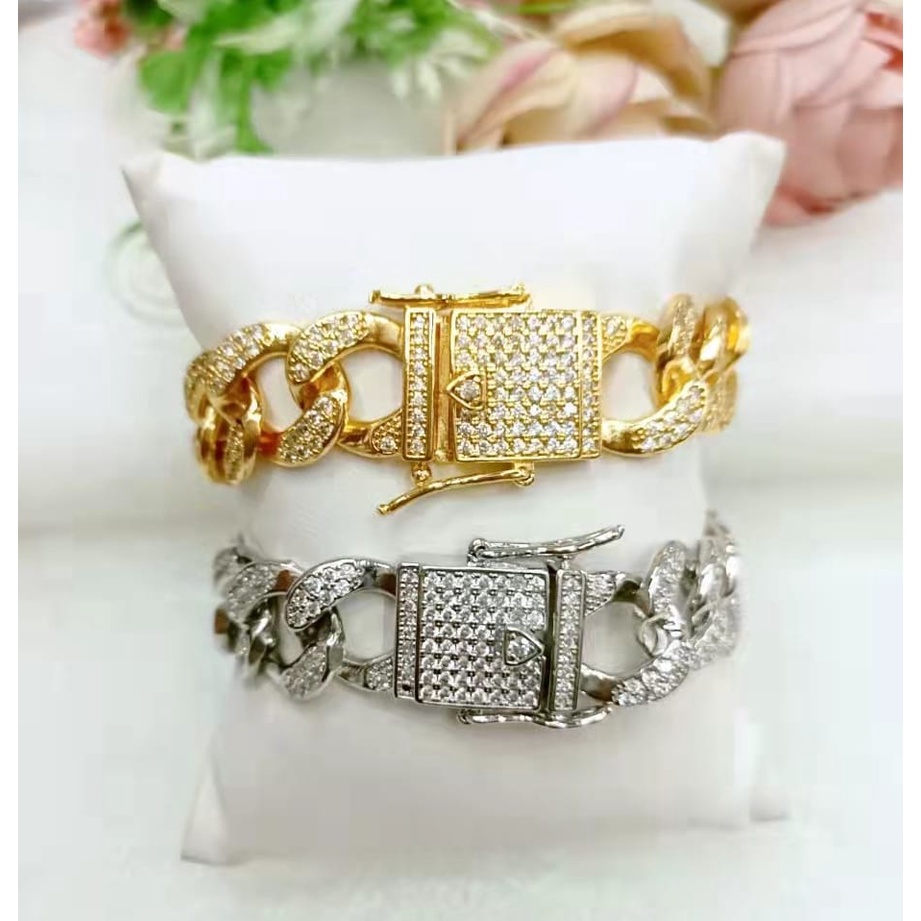 Gelang xuping mata full lapis emas perhiasan fashion GL013