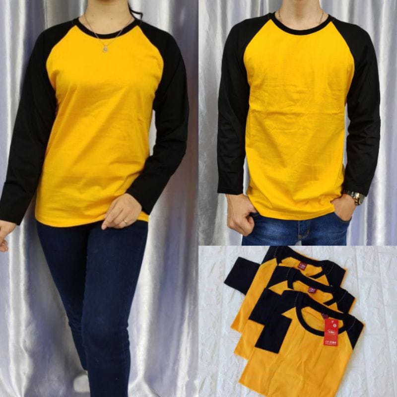 KAOS COUPLE reglan  JUMBO lengan panjang  big size M L XL 6XL / kaos Tshirt jumbo