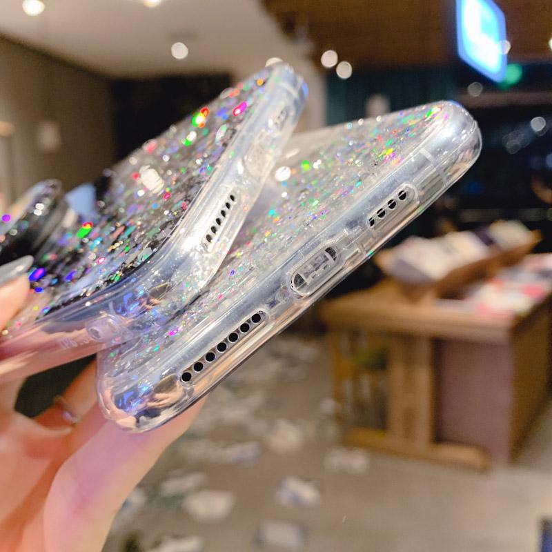 CASE COMPATIBLE FOR SAMSUNG S20 S20 PLUS 4G 5G S20 ULTRA A21S GLITTER JELLY SOFTCASE WITH POP SOCKET