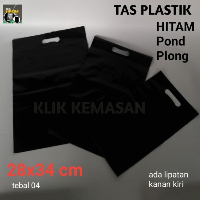 

(TERLARIS) TAS PLASTIK HITAM 28X34CM PLONG/TAS MALL TAS POND TAS PRODUK PAPERBAG