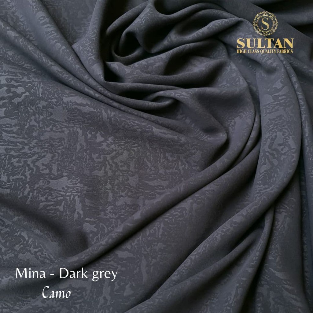 Kain Abaya Sultan Mina Anti Uv UPF Emboss CAMO