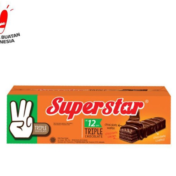 

Superstar Triple Chocolate Box Isi 12pcs