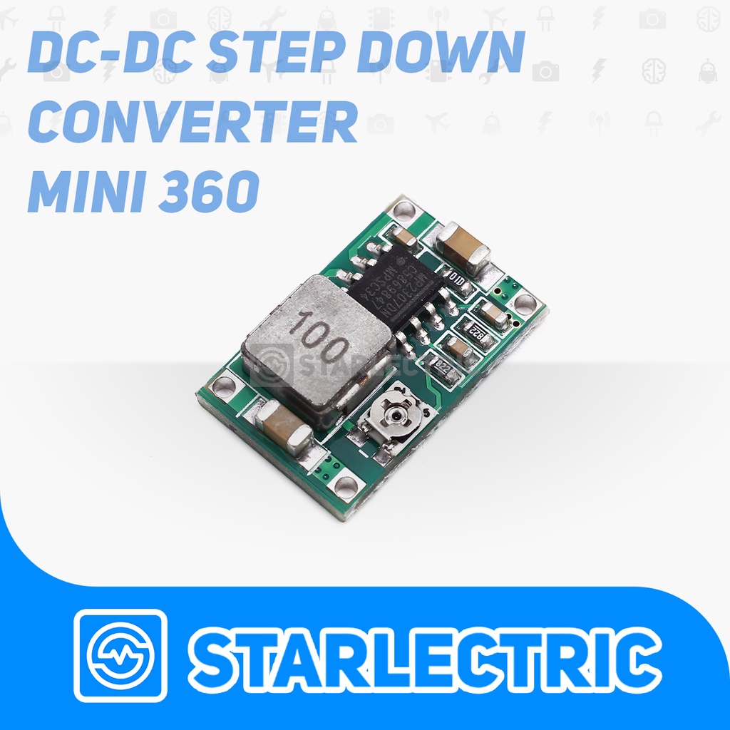 Step Down Mini360 Buck Converter Mini 360 2A  DC To DC 5V-23V to 1-17V