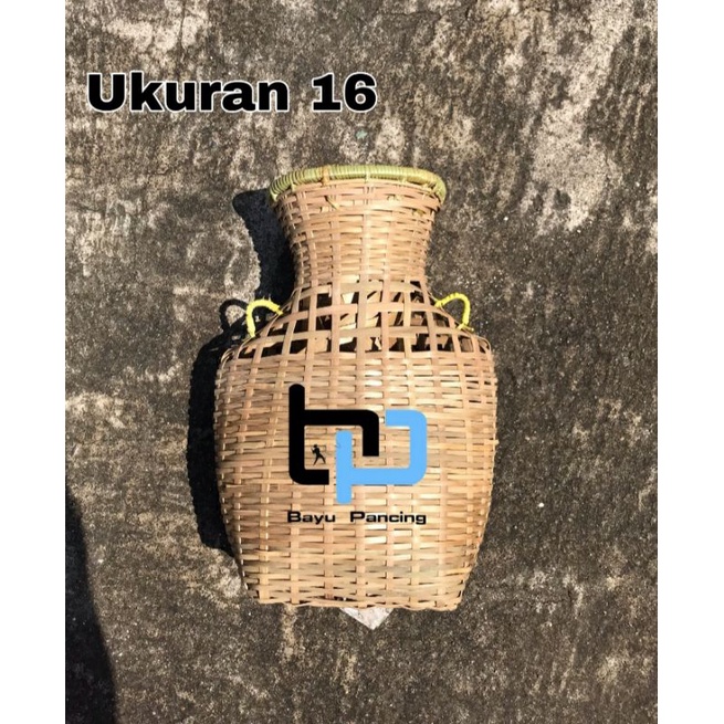 korang ikan bahan bambu