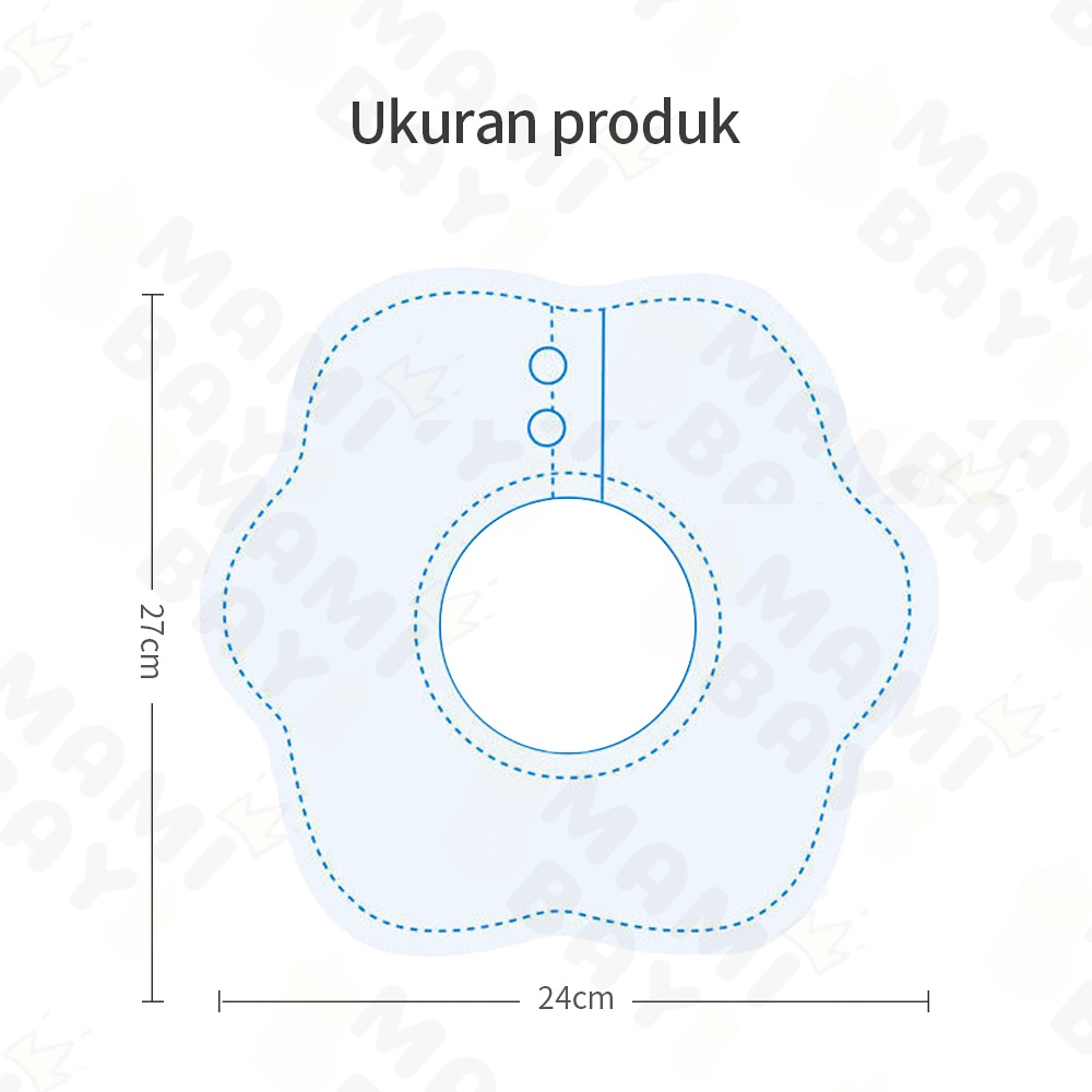 Mamibayi Slabber bayi multifungsi celemek bayi air liur lembut