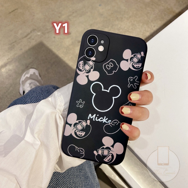 Iphone11 SE 2020 Soft Case Untuk Pecinta Iphone6 6S 7 8 Plus iPhone 11 12 14 13 Pro Max XR X XS Max Disney Mickey Minnie Couple Phone Case