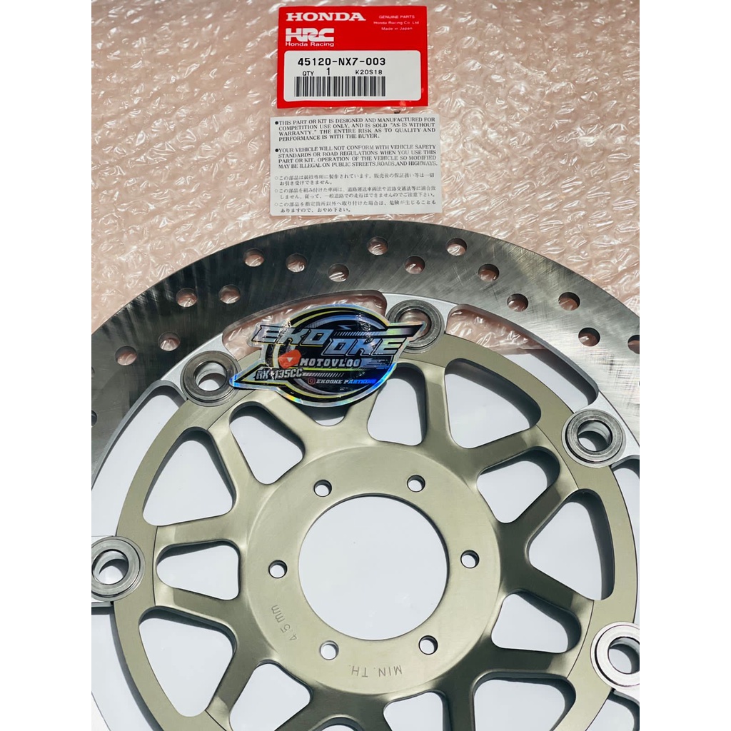 DISK PIRINGAN CAKRAM HONDA HRC NX 7 ORIGINAL