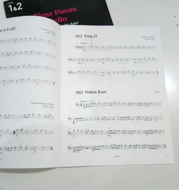 Buku cello Time Pieces for Cello Volume 1 untuk grade 1-2