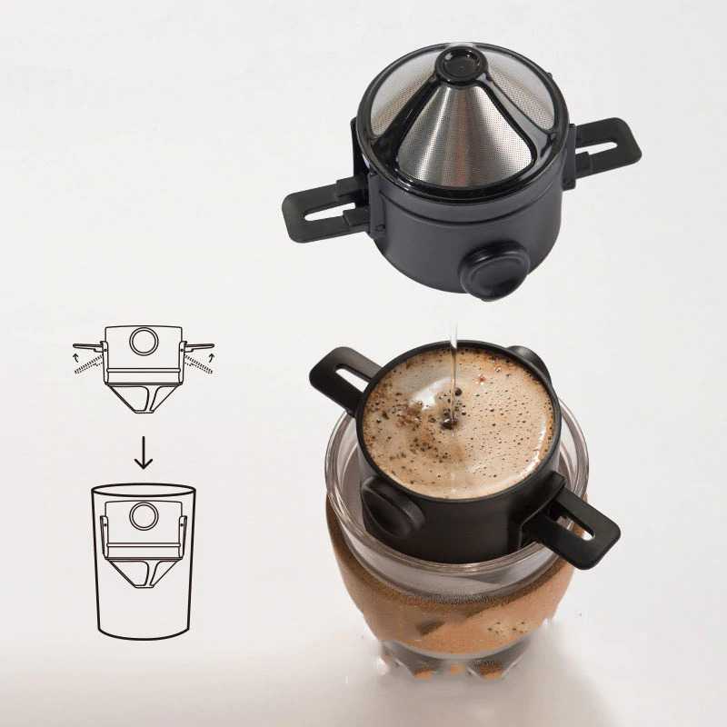 Filter Kopi Teh Portable Coffee Tea Drip Bag Saring Reuseable Alat Seduh Kopi Manual Brew Pour Over