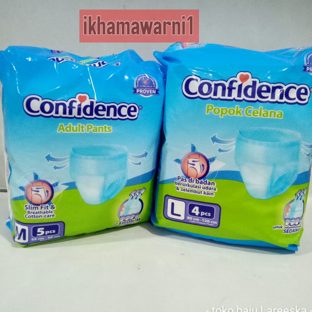 CONFIDENCE POPOK CELANA DEWASA