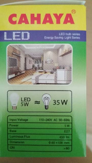 Cahaya Led Bulb 5 watt