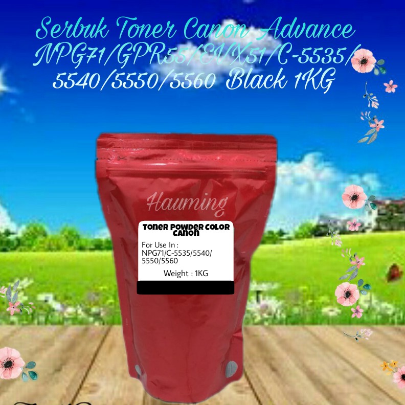 Serbuk Toner Canon Advance NPG71 NPG 71 C-EXV51 GPR55 IR ADV C5535 C5540 C5550 C5560 Black 1kg