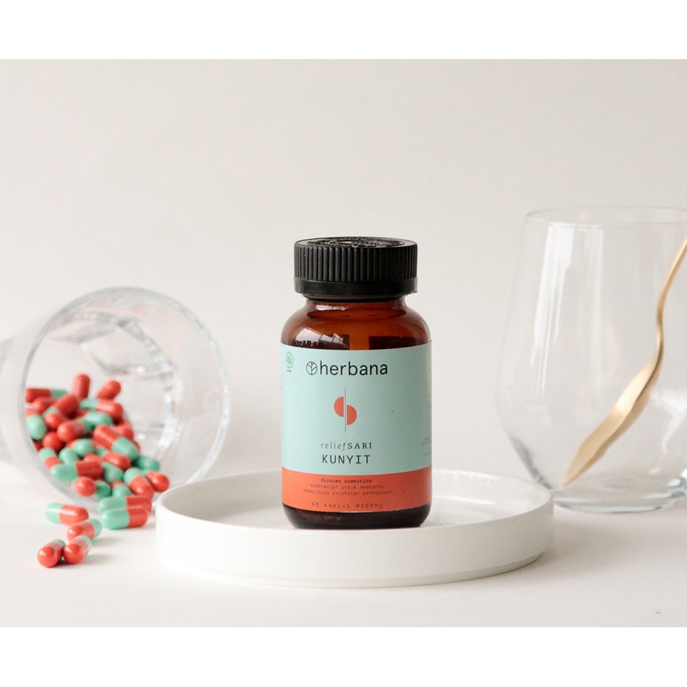 Herbana Relief Sari Kunyit 60 kapsul Digestive Aid Shopee Indonesia