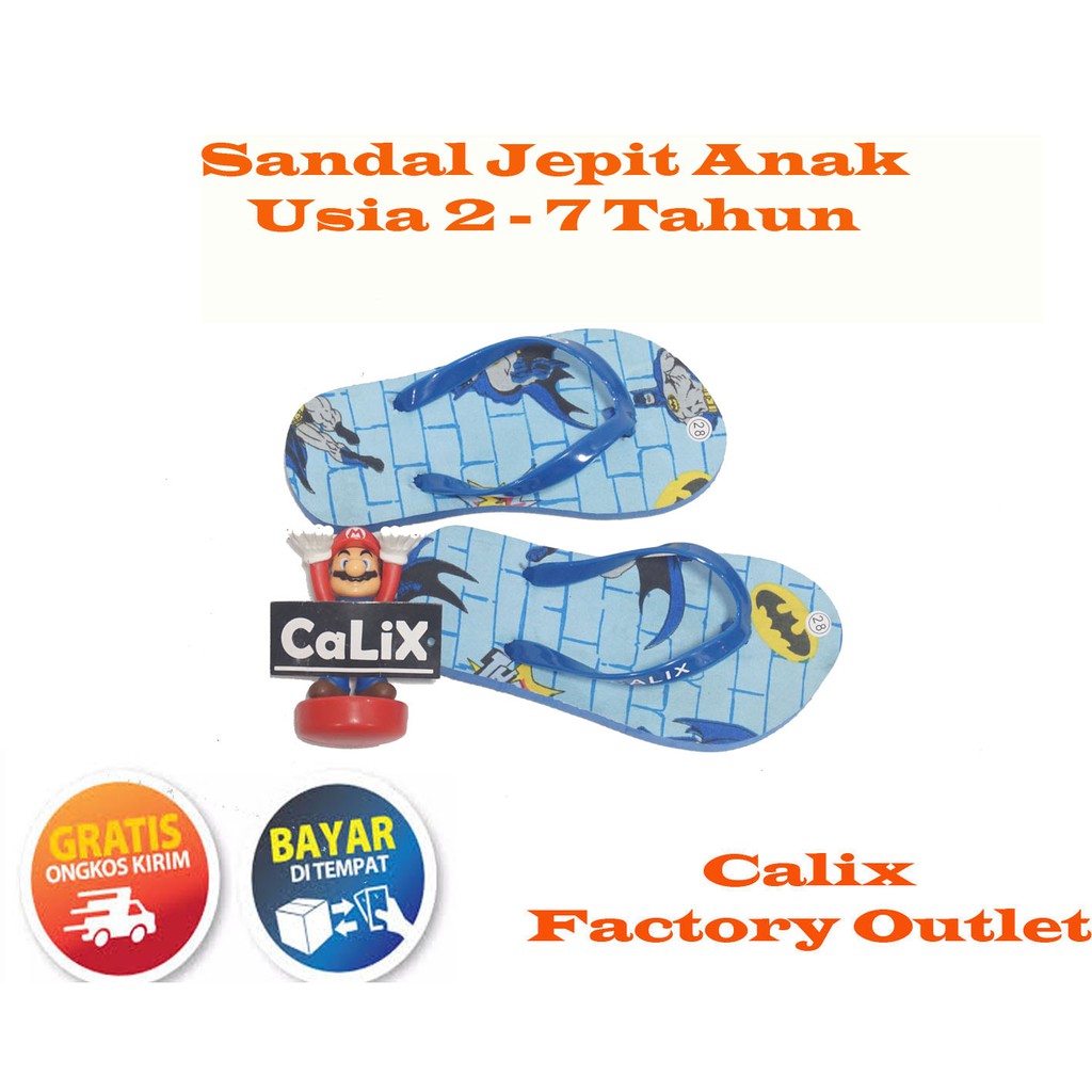 Sandal Jepit Anak Batman