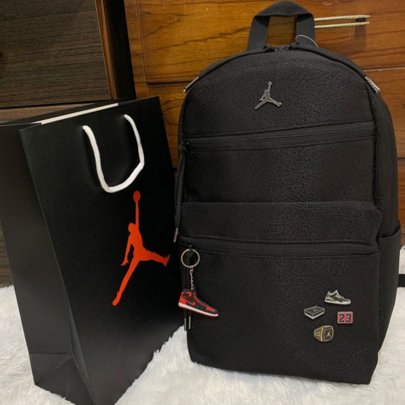 TAS RANSEL SEKOLAH / BAGPACK AIR JORDAN RUPTURE PIN / TAS RANSEL AIR JORDAN MOTIF KULIT JERUK / RANS