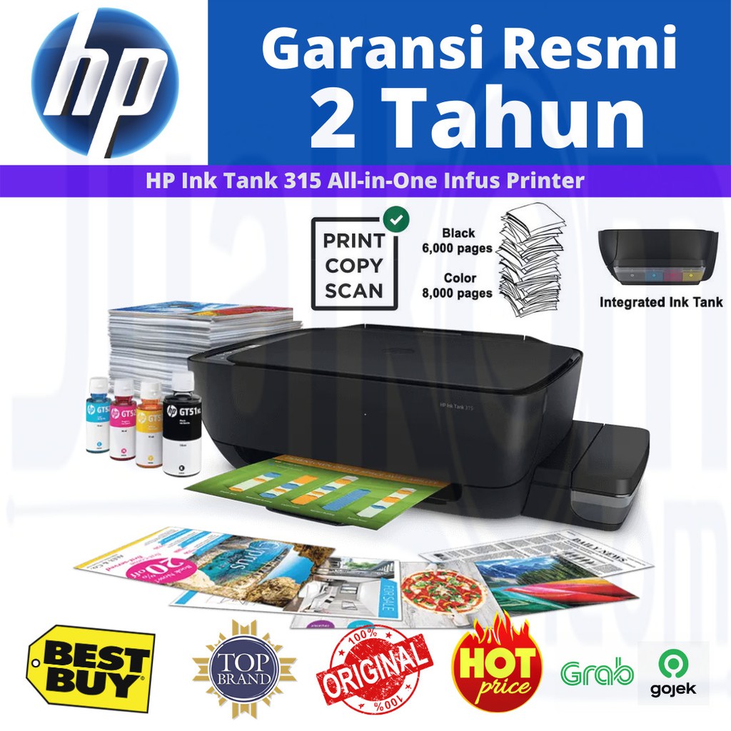 HP Ink Tank 315 Printer Infus ALL IN ONE Print Scan Copy